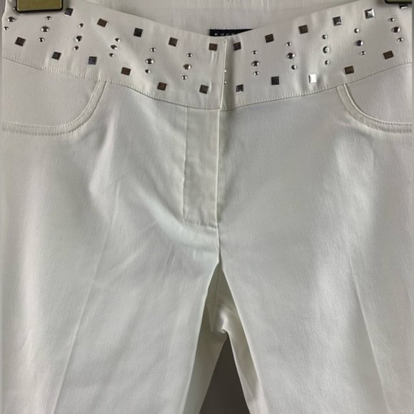 White Pant Buffalo David Bitton with Studs - Picture 2 of 6